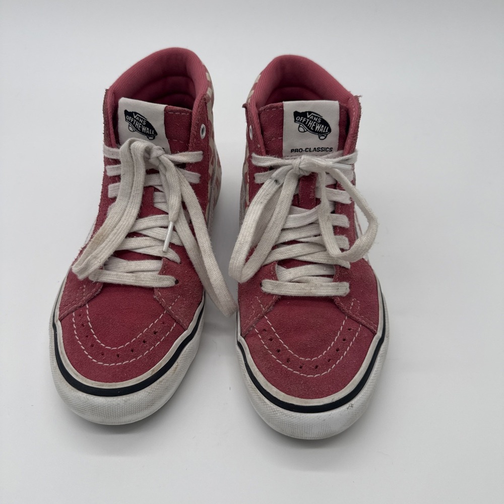 Vans Mens Pro-classic Skate Shoes Checkerboard Pink/White Size 5 AK2358